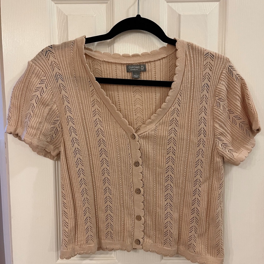 Francesca’s button sweater top
